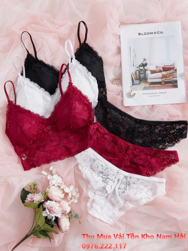 vải ren may áo ngực ren