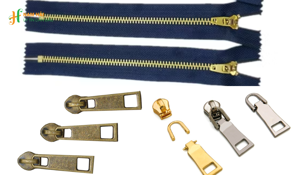 Phụ liệu dây kéo kim loại chất lượng cao